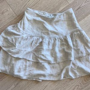 Ambercombie  and Fitch linen ruffle skirt